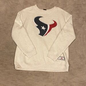 Houston Texans Cream Crewneck Sweater (NEW W/OUT TAGS)